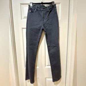 AG-ED Dark Gray High rise Slim Straight Jeans. Size 27. NWOT.